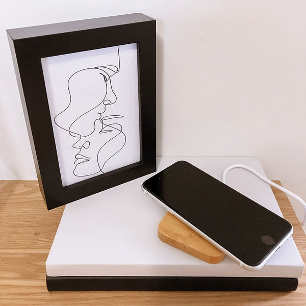 Personalised Bamboo Wireless Charger - Shartruese