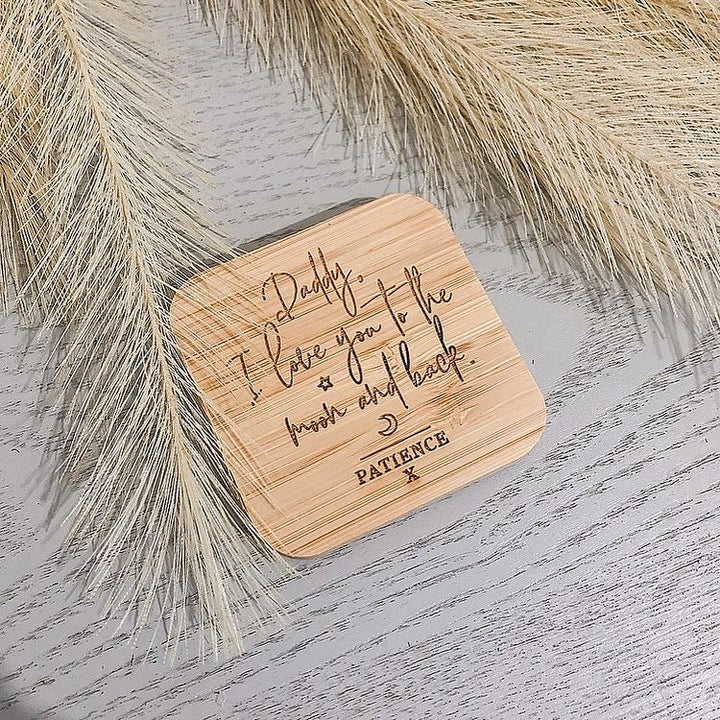 Personalised Bamboo Wireless Charger - Shartruese