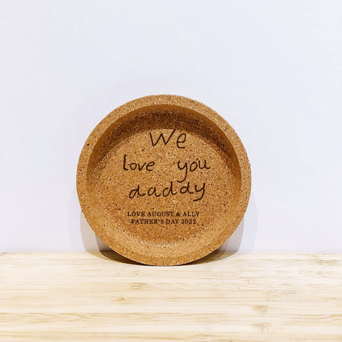 Personalised Cork Coaster - Shartruese