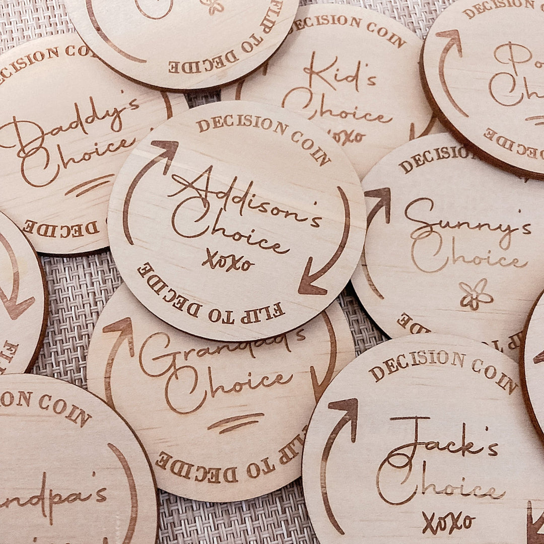 Personalised Decision Flip Coin - ShartrueseFlip Coin