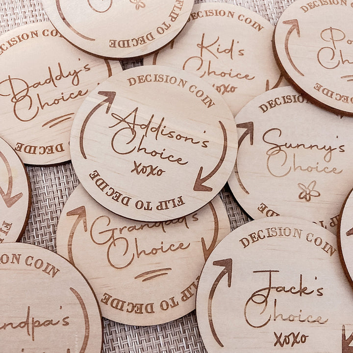 Personalised Decision Flip Coin - ShartrueseFlip Coin