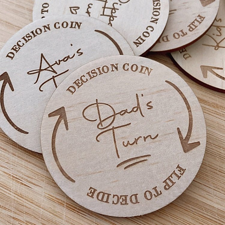 Personalised Decision Flip Coin - ShartrueseFlip Coin