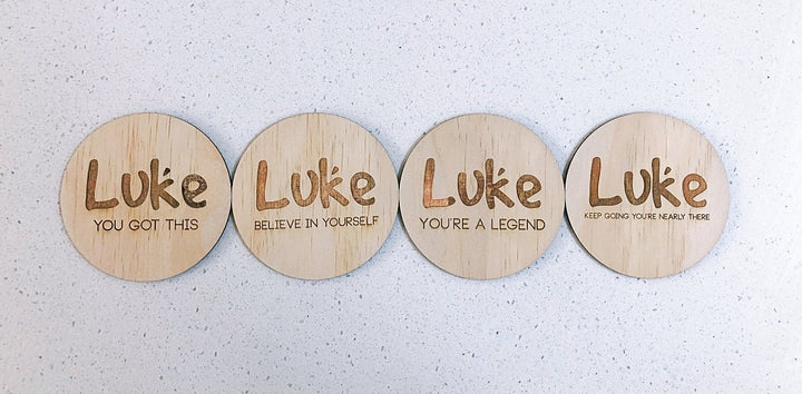 Personalised Motivation Discs - ShartrueseMotivational Plaques