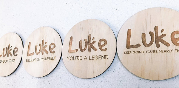 Personalised Motivation Discs - ShartrueseMotivational Plaques