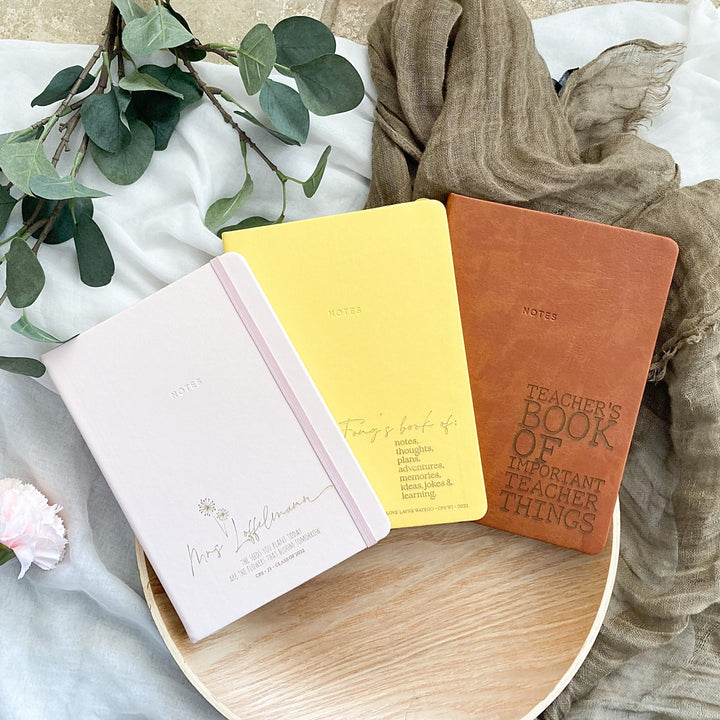 Personalised Teacher Journal - ShartrueseTeacher Gift