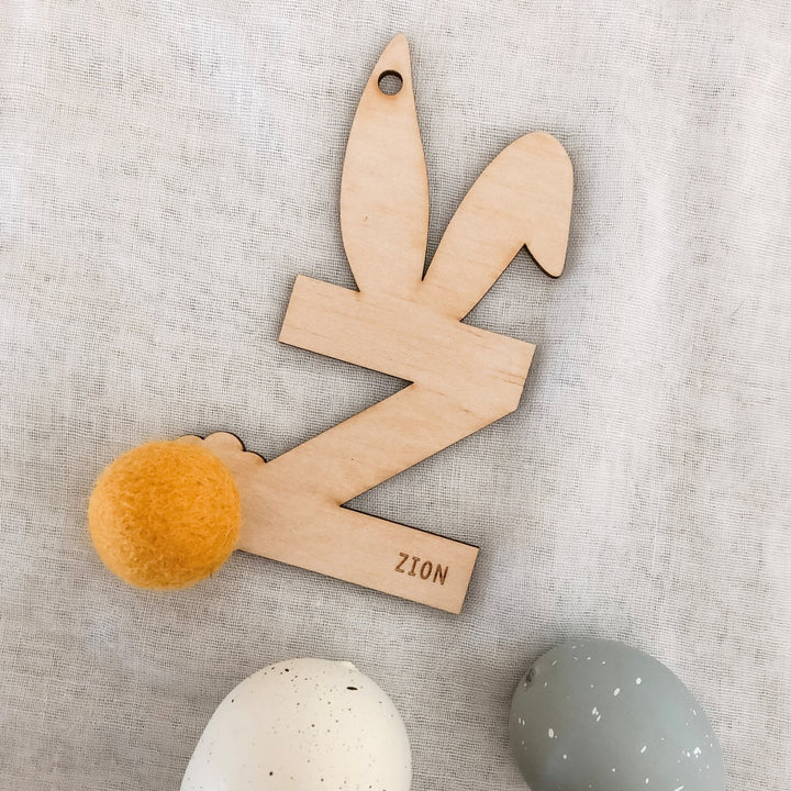Plain Bunny Tags - ShartrueseNursery Decor