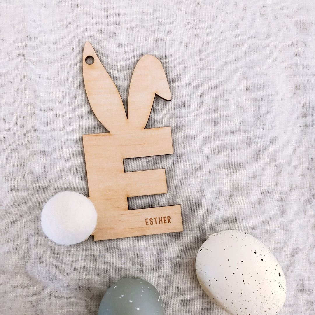 Plain Bunny Tags - ShartrueseNursery Decor