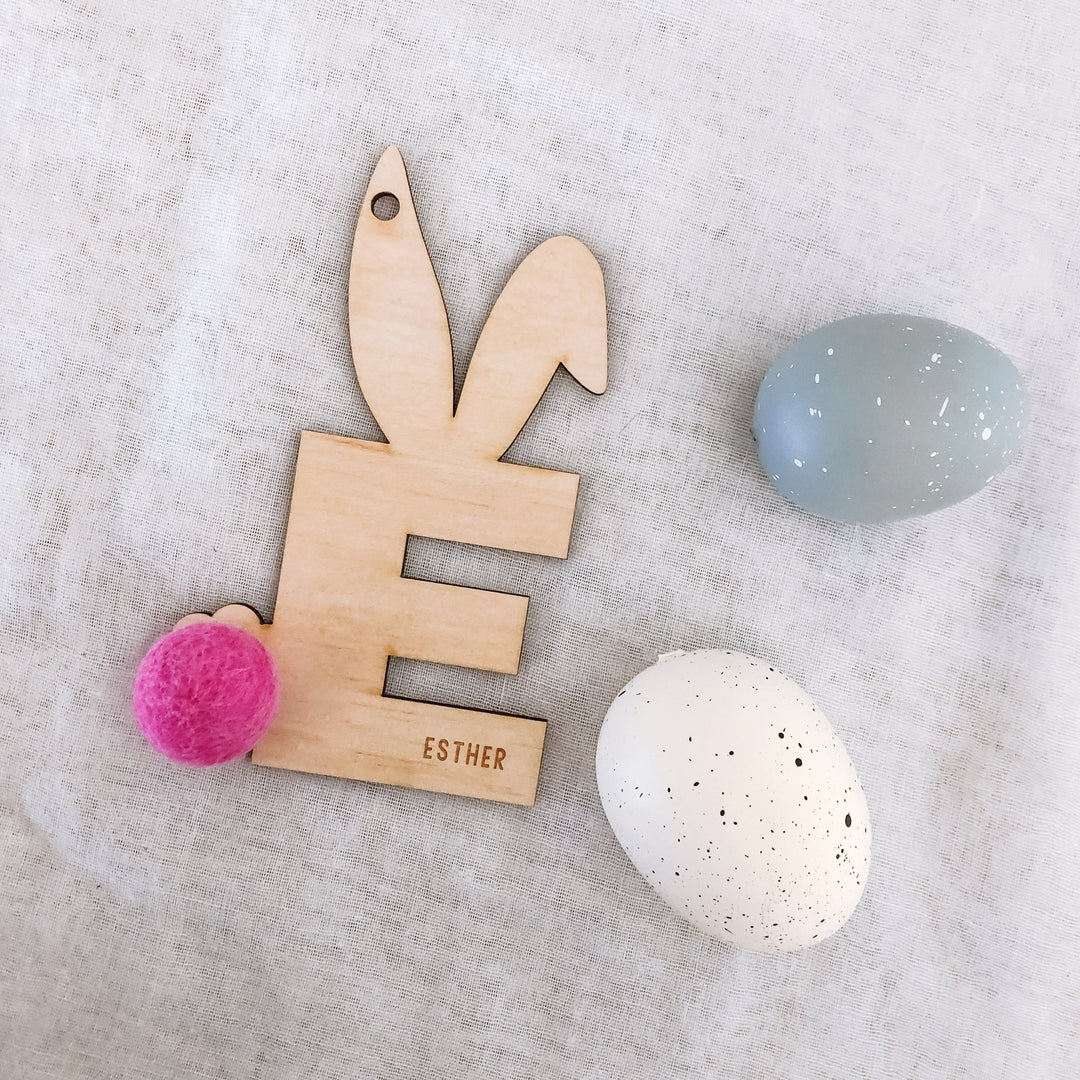 Plain Bunny Tags - ShartrueseNursery Decor