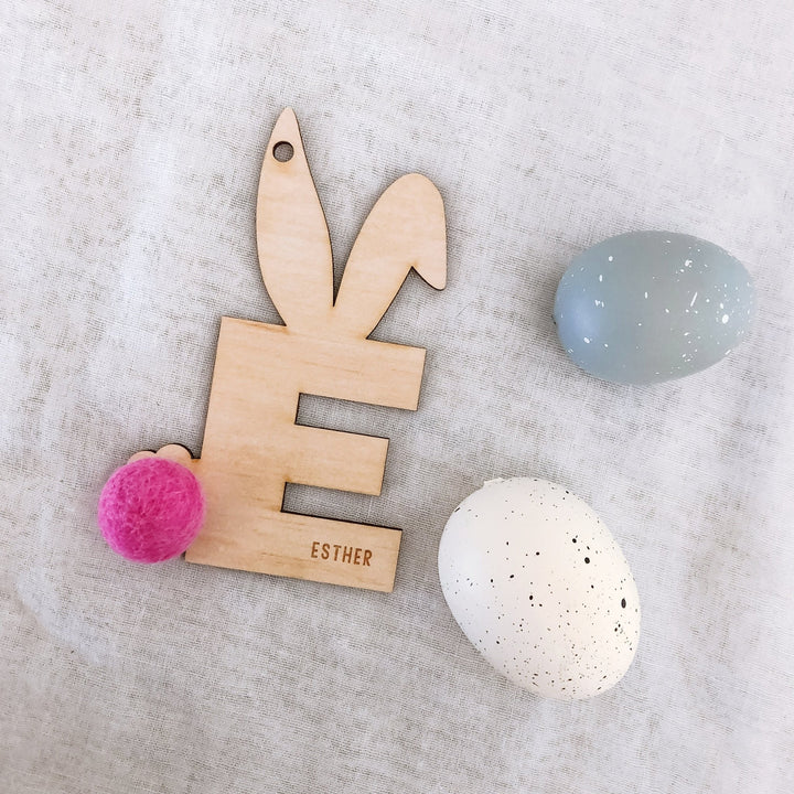 Plain Bunny Tags - ShartrueseNursery Decor