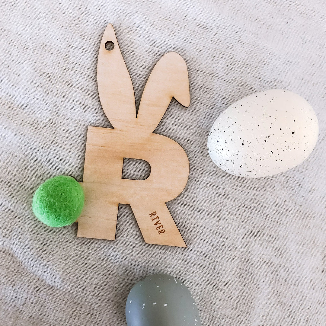 Plain Bunny Tags - ShartrueseNursery Decor