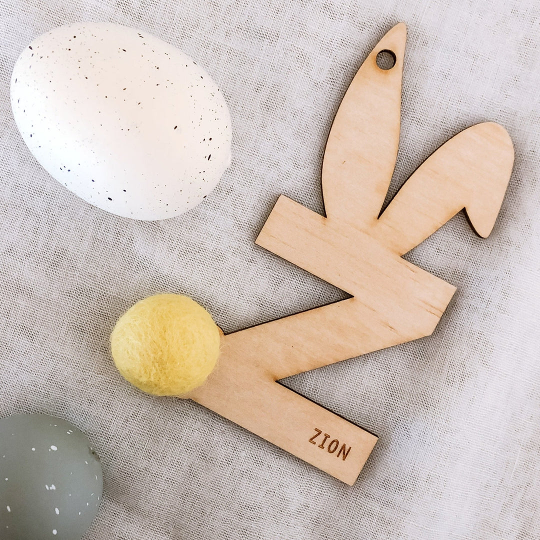 Plain Bunny Tags - ShartrueseNursery Decor