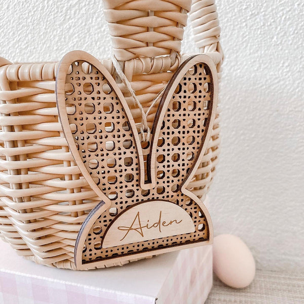 Rattan Bunny Ears - ShartrueseEaster Keepsake