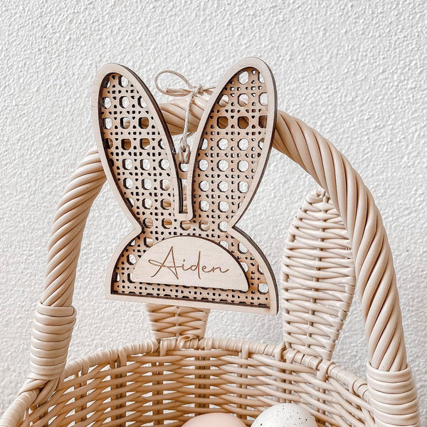 Rattan Bunny Ears - ShartrueseEaster Keepsake