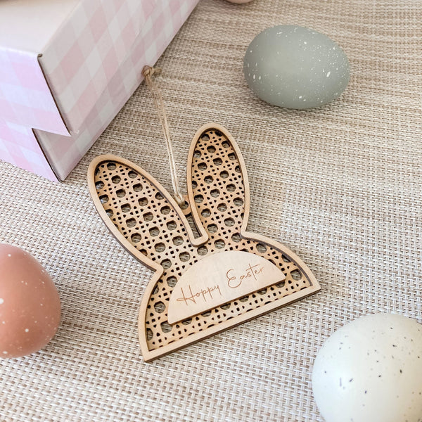 Rattan Bunny Ears - ShartrueseEaster Keepsake