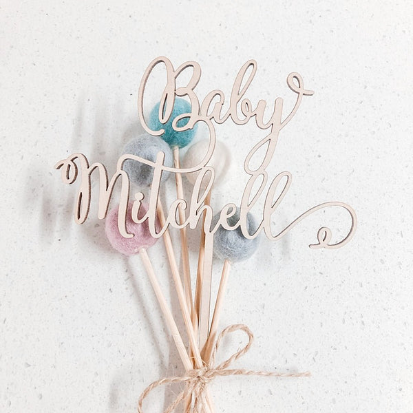 Scripted Cake Toppers - ShartrueseCake Topper