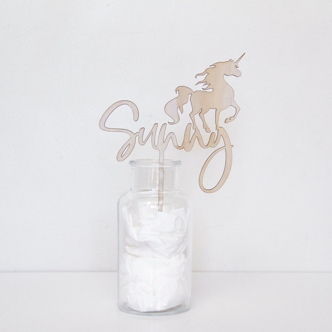 Scripted Cake Toppers - ShartrueseCake Topper