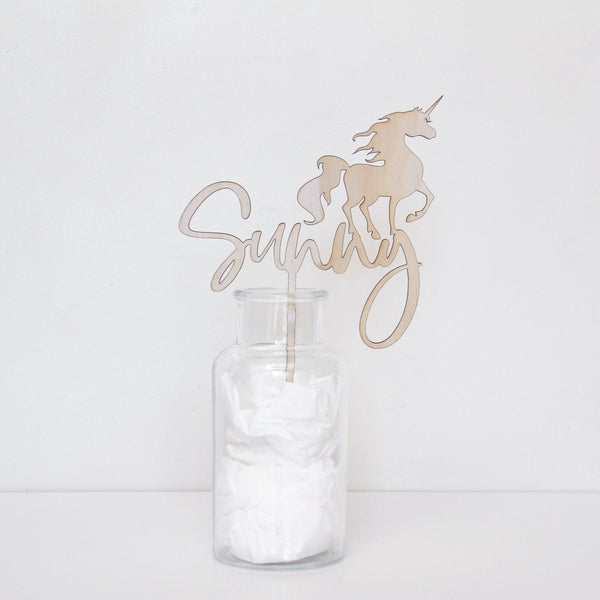 Scripted Cake Toppers - ShartrueseCake Topper