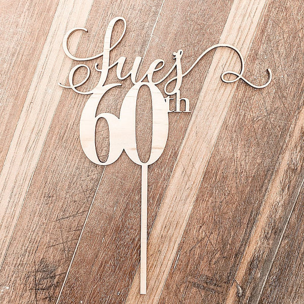 Scripted Cake Toppers - ShartrueseCake Topper