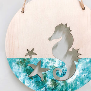 Seahorse Wall Plaque - ShartrueseNursery Decor