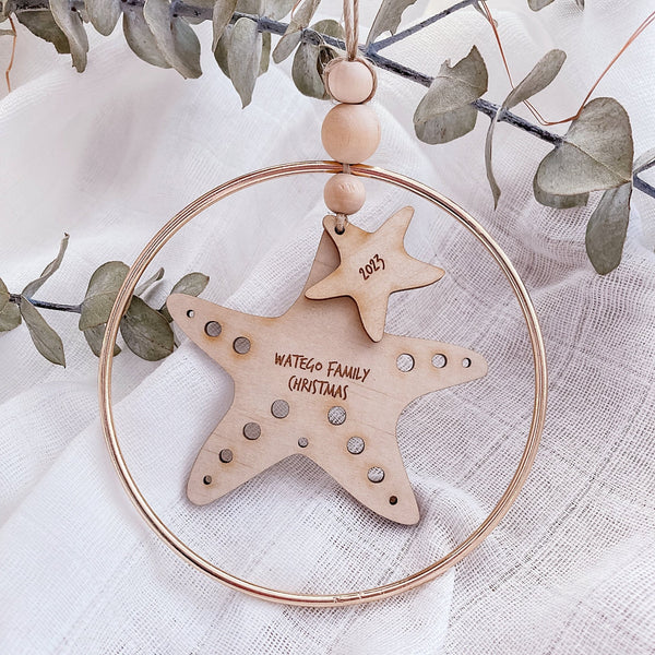 Starfish Christmas Bauble - ShartrueseChristmas Ornament