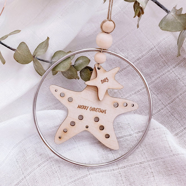 Starfish Christmas Bauble - ShartrueseChristmas Ornament