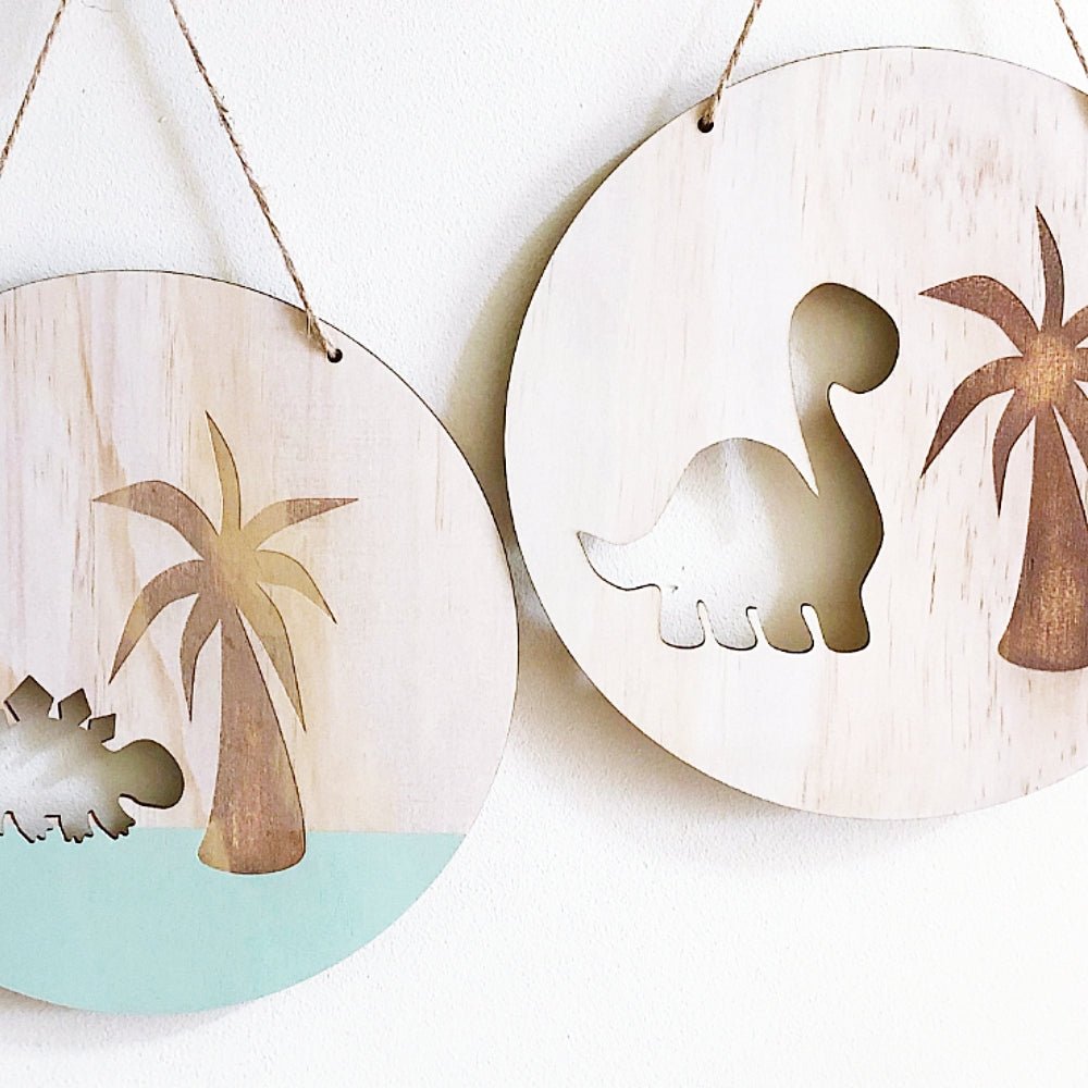 Stegosaurus Wall Plaque - ShartrueseNursery Decor