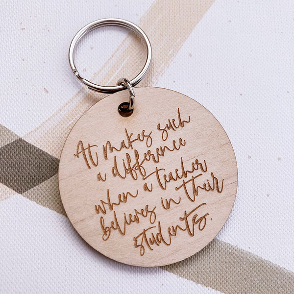 Teacher's Choice Keychains - ShartrueseTeacher Gift