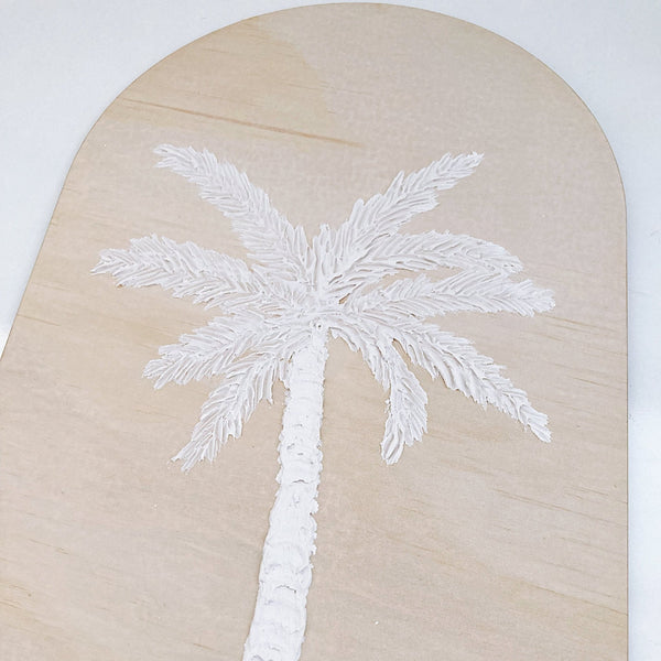 Textured Palm Arch Plaque - ShartrueseTextured Art