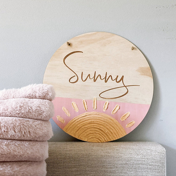 Textured Sun Plaque - ShartrueseTextured Art