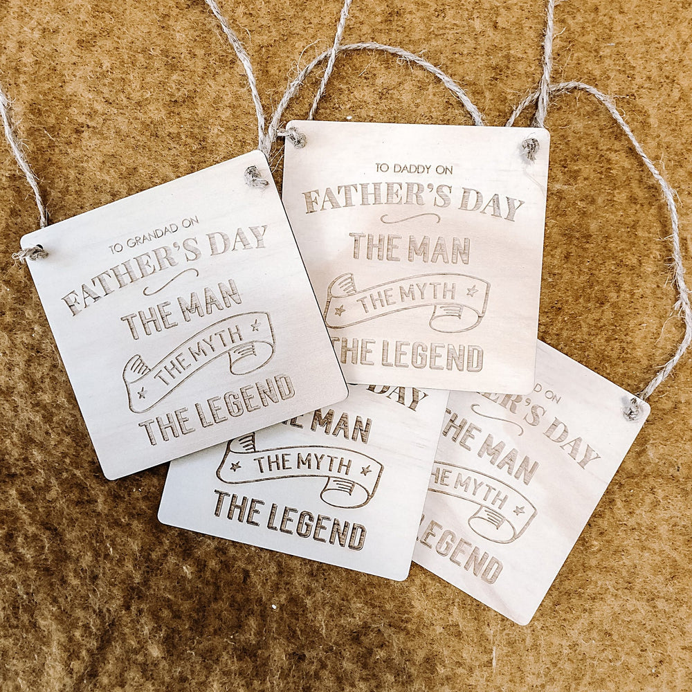 The Man the Myth Plaque - Shartruese