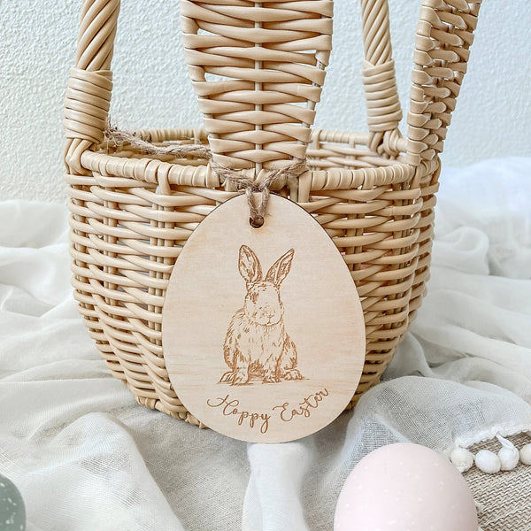 Traditional Easter Basket Tag - ShartrueseEaster Keepsake