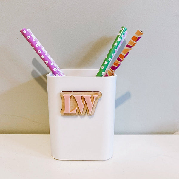 Tween Desktop Pen Cup - ShartrueseParty decor; Happy Birthday; Wall Decor; Wall Plaque; Nursery Decor, Kids Room, Wooden Decor