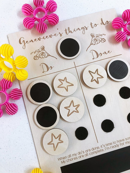 Velcro Stars - Things to do Board - ShartrueseThings to do Board