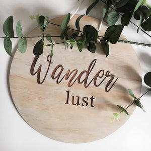 Wanderlust Wall Plaque - ShartrueseWall Decor