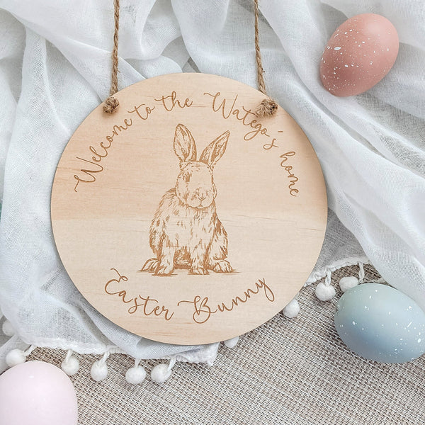 Welcome to our Home Easter Plaque - ShartrueseEaster Keepsake