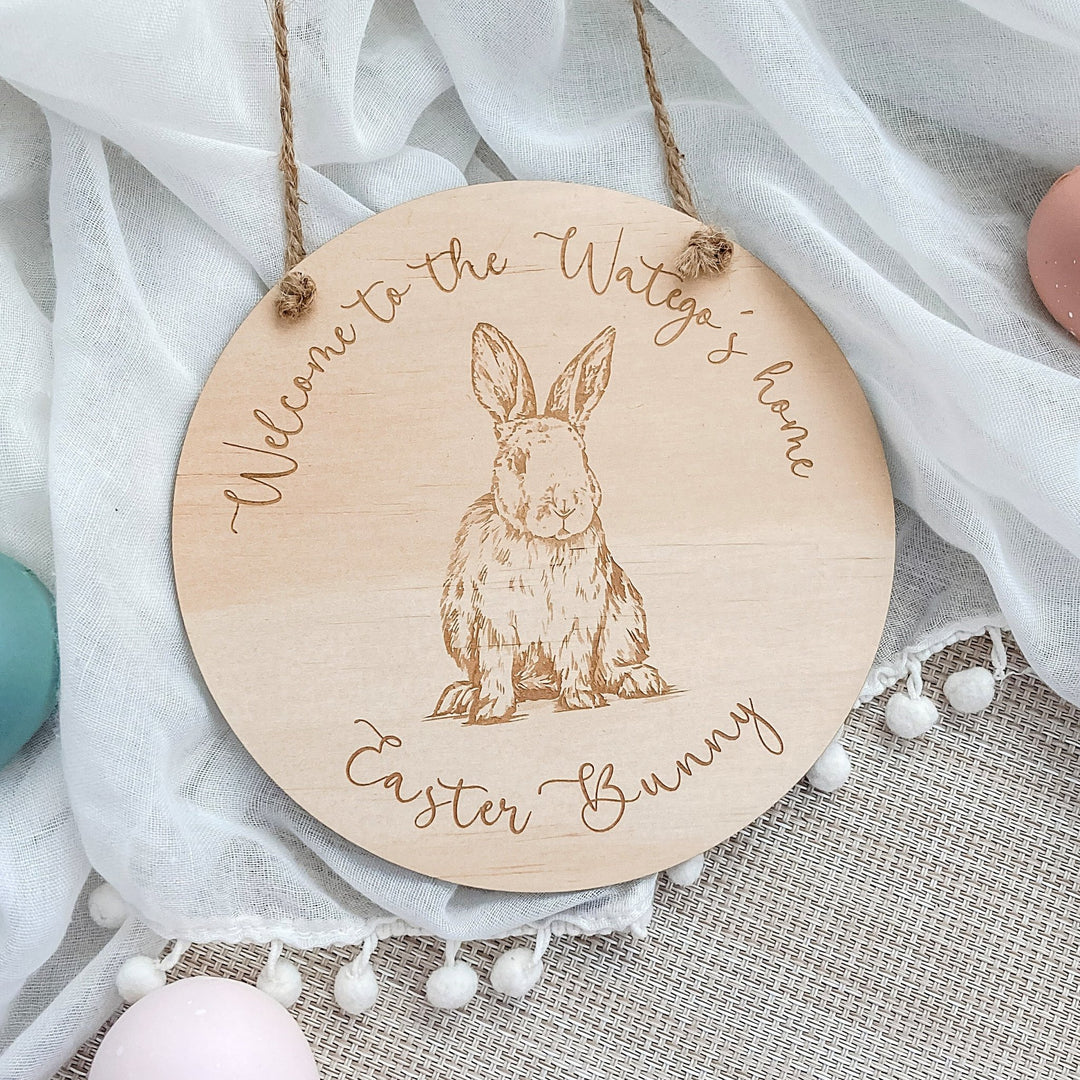 Welcome to our Home Easter Plaque - ShartrueseEaster Keepsake