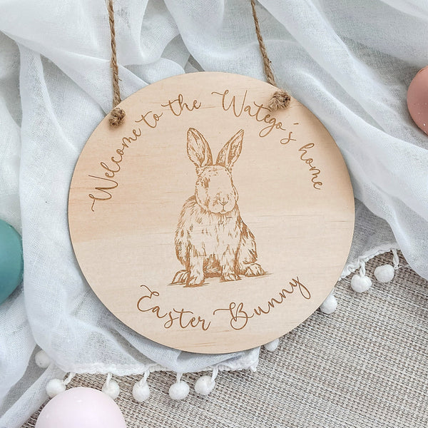 Welcome to our Home Easter Plaque - ShartrueseEaster Keepsake