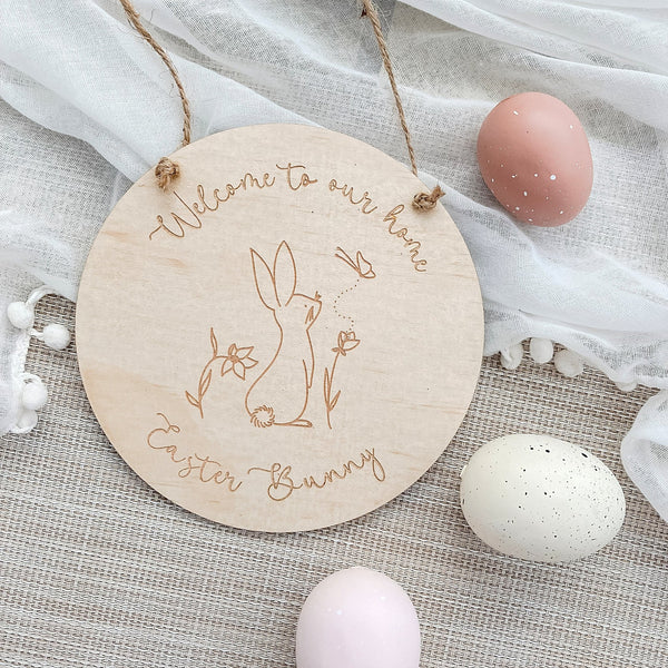 Welcome to our Home Easter Plaque - ShartrueseEaster Keepsake