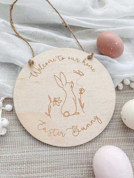 Welcome to our Home Easter Plaque - ShartrueseEaster Keepsake