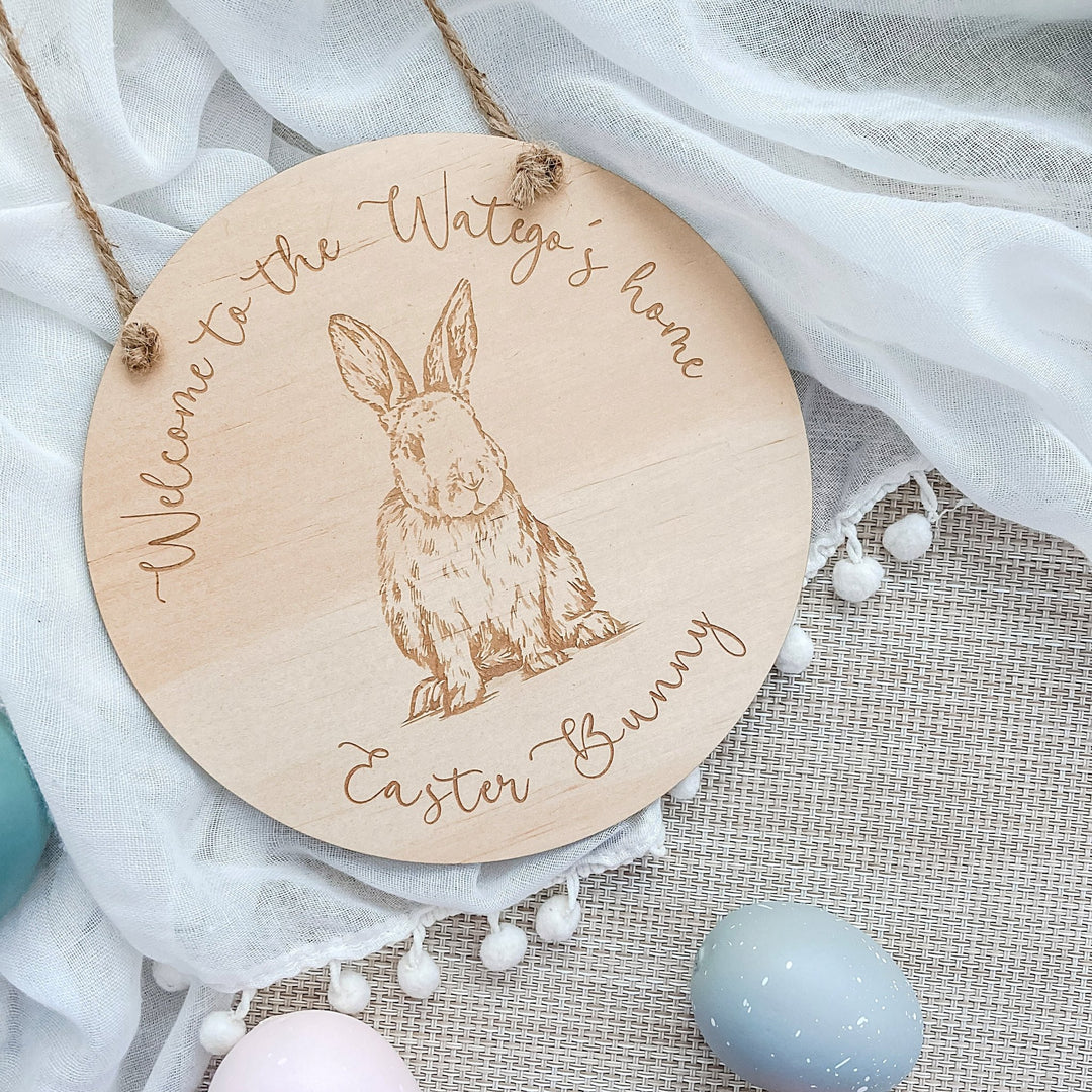 Welcome to our Home Easter Plaque - ShartrueseEaster Keepsake