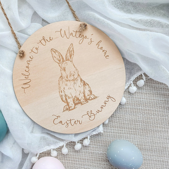 Welcome to our Home Easter Plaque - ShartrueseEaster Keepsake
