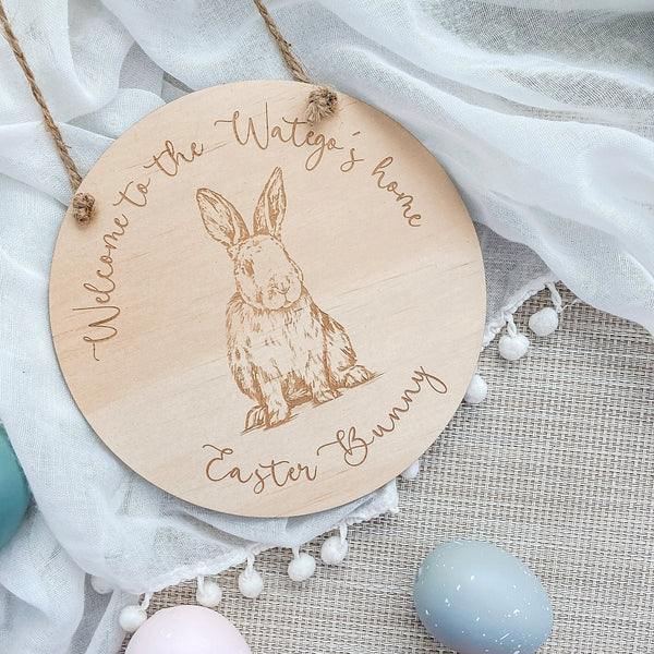 Welcome to our Home Easter Plaque - ShartrueseEaster Keepsake