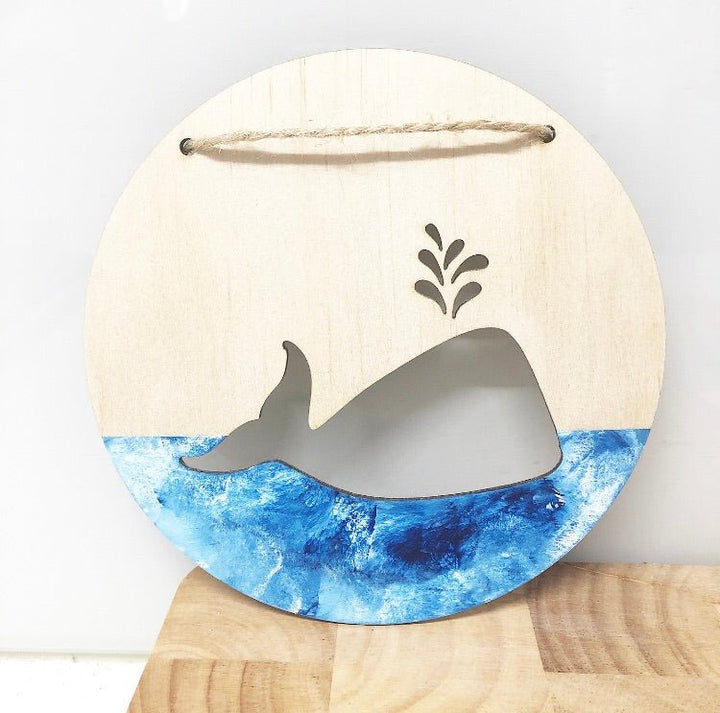 Whale Wall Plaque - ShartrueseNursery Decor