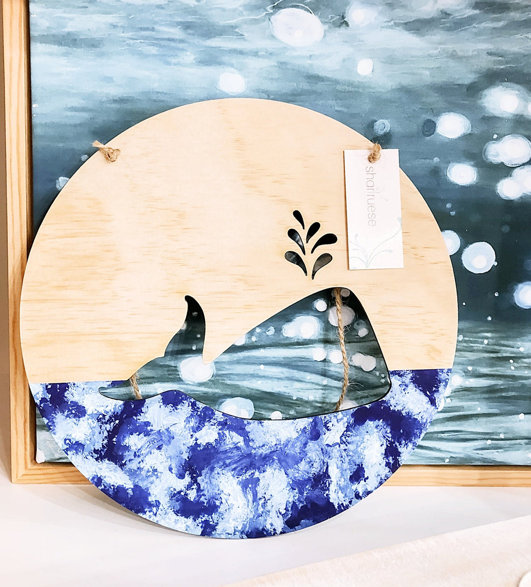Whale Wall Plaque - ShartrueseNursery Decor