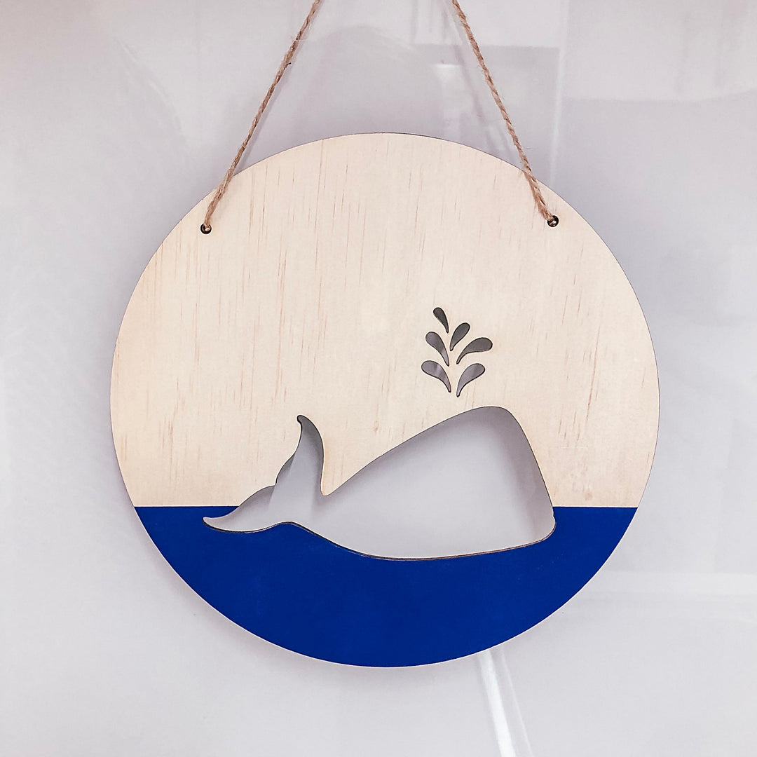 Whale Wall Plaque - ShartrueseNursery Decor