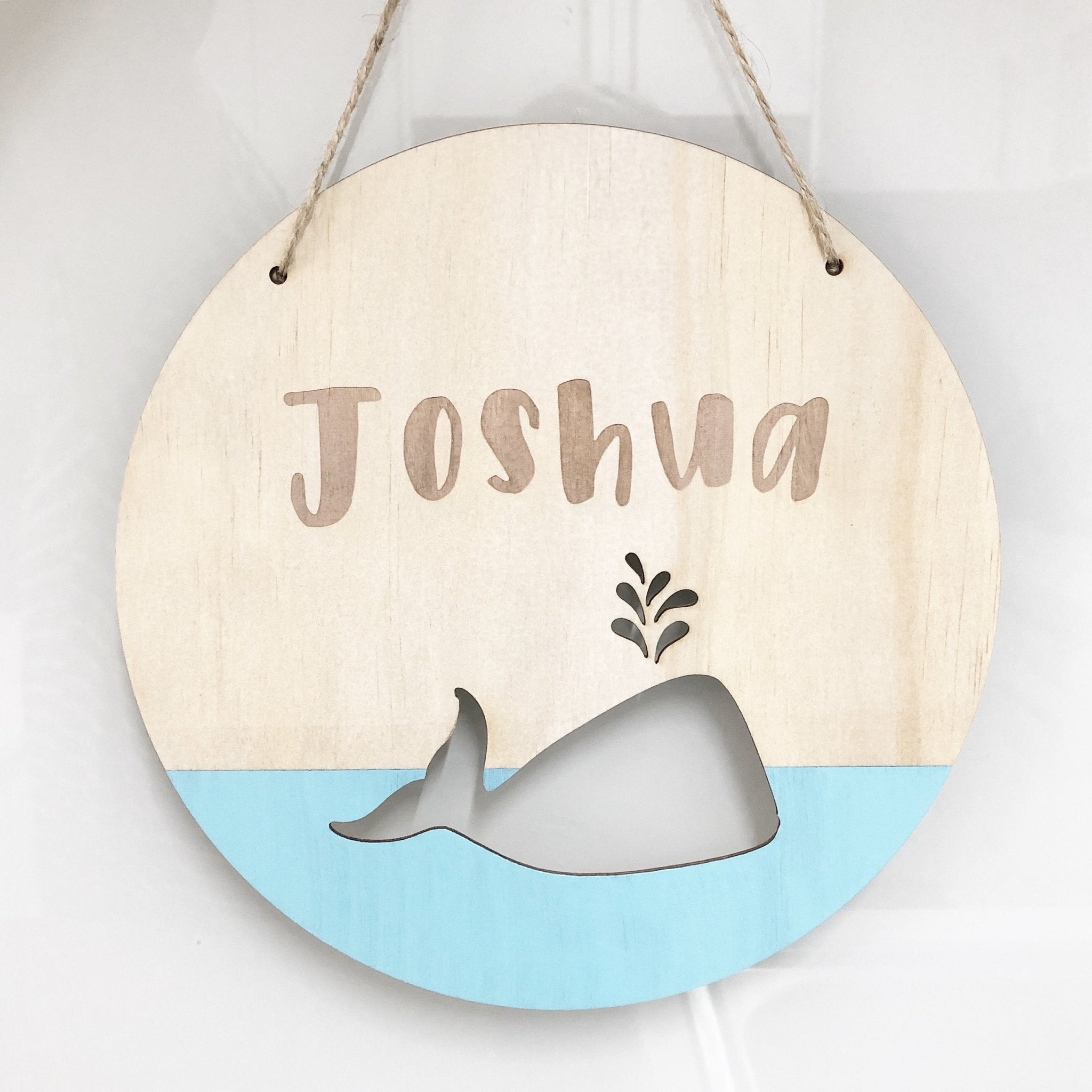 Whale Wall Plaque - ShartrueseNursery Decor