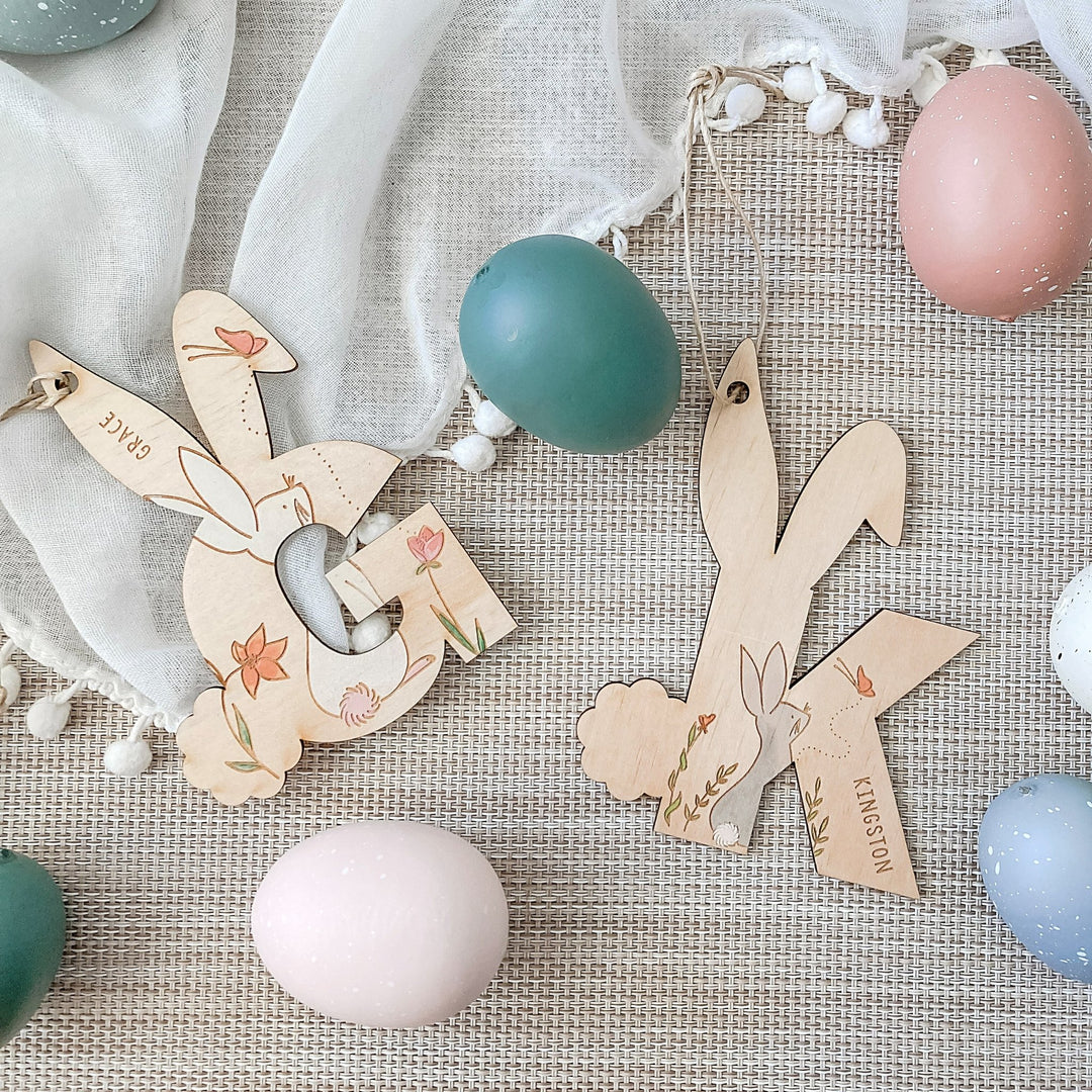 Whimsical Bunny Tags - ShartrueseEaster Keepsake