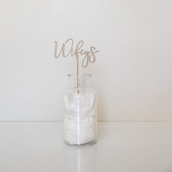 Wifeys Cake Topper - ShartrueseCake Topper