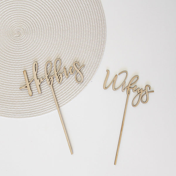 Wifeys Cake Topper - ShartrueseCake Topper