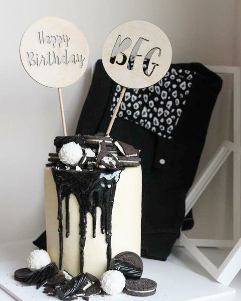 Word Cake Toppers - ShartrueseCake Topper